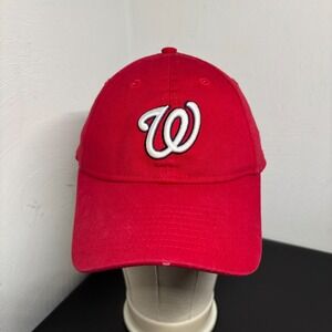Washington Nationals Hat New Era Cap Women's Adjustable Red MLB Baseball Nats